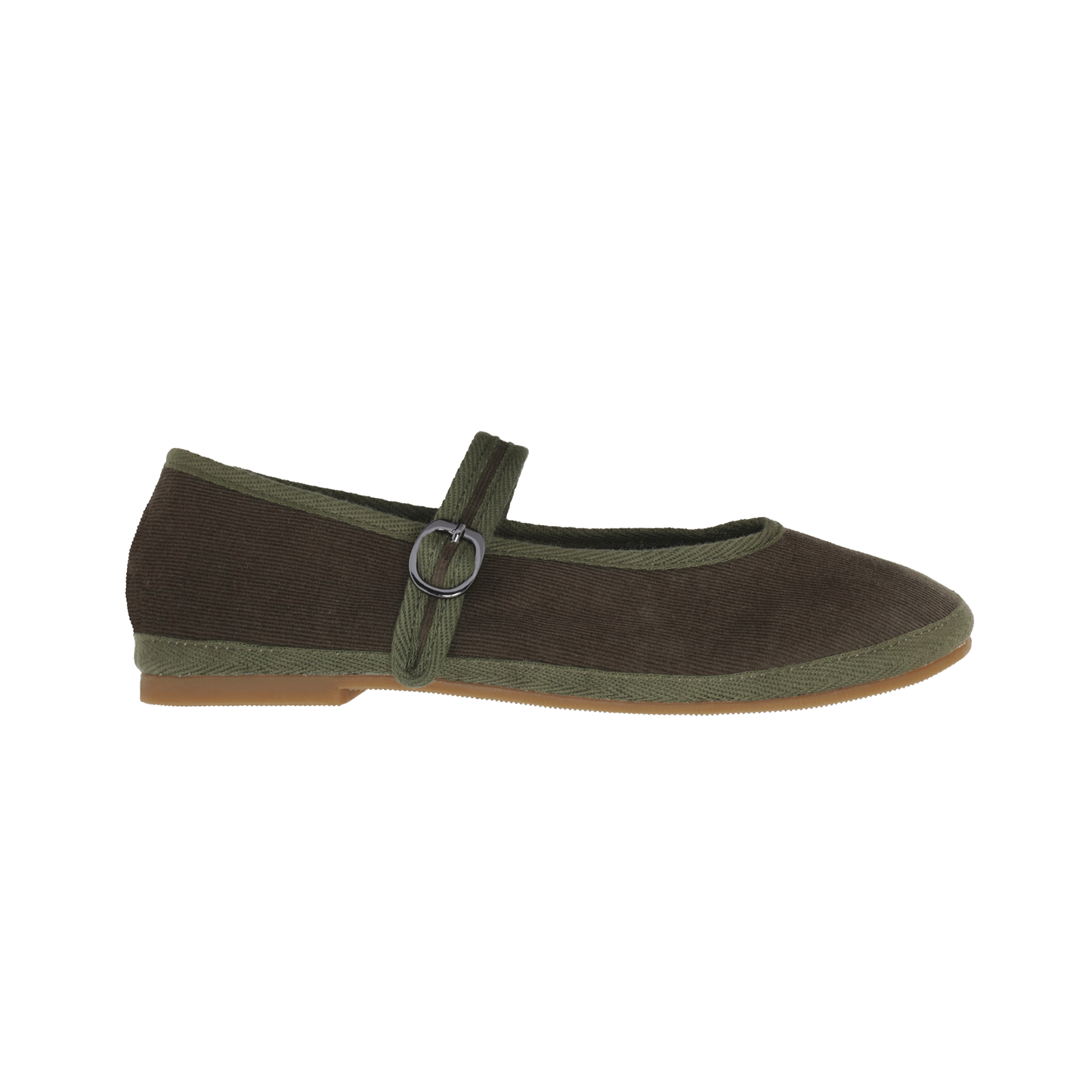 Ballerinas Celine - Corduroy Verde Militar