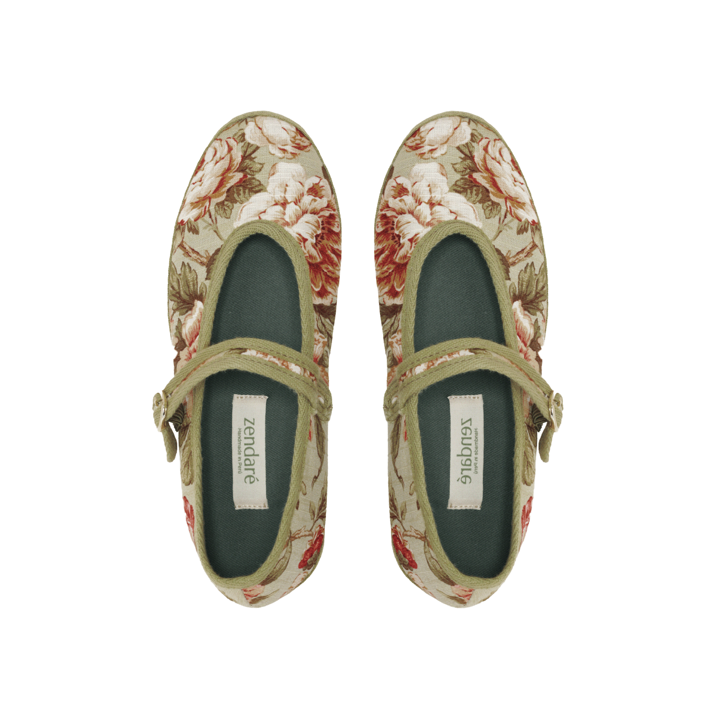 Ballerinas Celine - Pistacchio Floral EDICIÓN LIMITADA