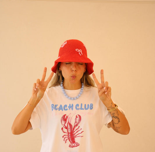 Coquette Bucket Hat Cherry