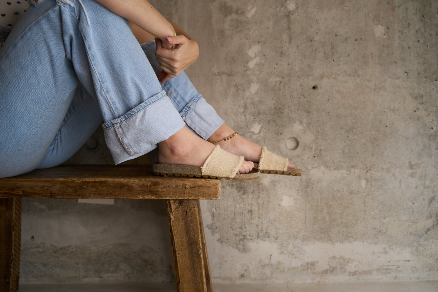 Elena sandal Natural FINAL SALE